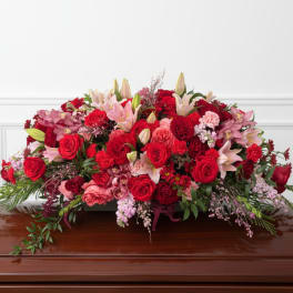 Red and Pink Casket