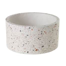 TERRAZZO BOWL: FLORAL ARRANGEMENT