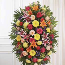 Bright Colorful Standing Spray