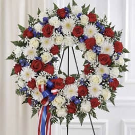 Red, White & Blue Wreath