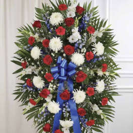 Red, White & Blue Standing Spray