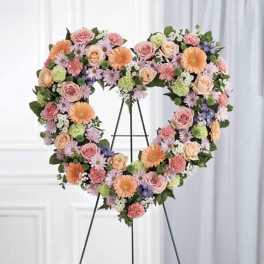 Pastel Open Heart
