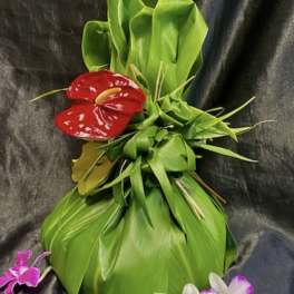 Pu’olo. - Traditional ti leaf for Funeral Ashes