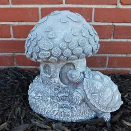MUSHROOM WITH TURTLE STATUE