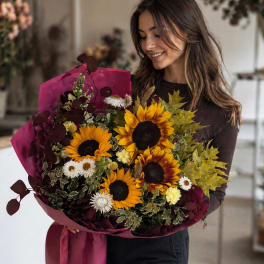 Autumn Glow Sunflower Bouquet