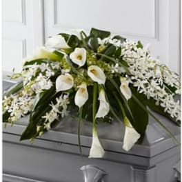 The Angel Wings Casket Spray