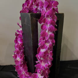 Purple Double Orchid Lei