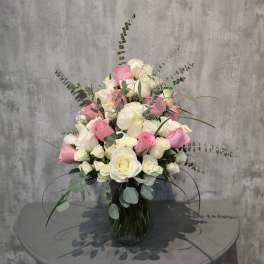 Blushing Blooms Vase