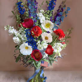 Red White & Blue bouquet