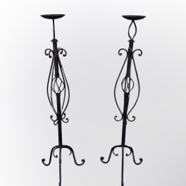 Tall Iron Candle Holder Stands
