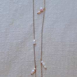 Sterling Mixed Pearl Necklace