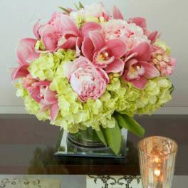 Pink And Green Perfection - Pasadena Florist