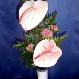 Anthurium Pastel Bud Vase