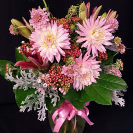 Spring Mix Dahlia small vase
