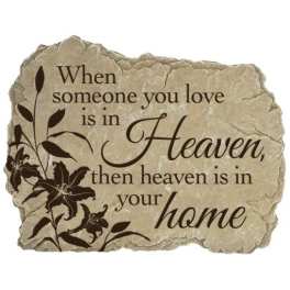 "HEAVEN HOME" GARDEN STONE