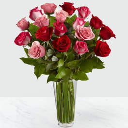 The True Romanc Rose Bouquet - VASE INCLUDED