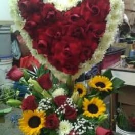 Red Heart Basket