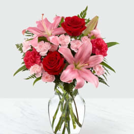 Heart's Emotions Bouquet - VASE INCLUDED