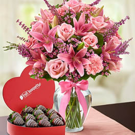Expressions of Pink with chocolates