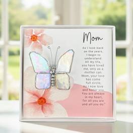 Mom Now That I'm Older: Handmade Glass Butterfly
