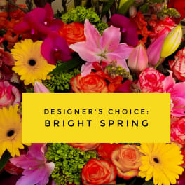 Bright mixed bouquet with lilies, roses, and gerbera daisies