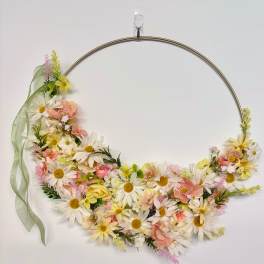 Silk Flower Wreath - sale