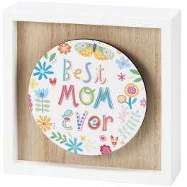 Box Sign Best Mom Ever