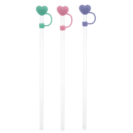 Add-on; GANZ Heart Straw Topper Set