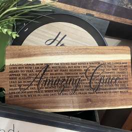 Amazing Grace Wood Board