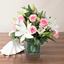 Classic Rose & Lily Cube
