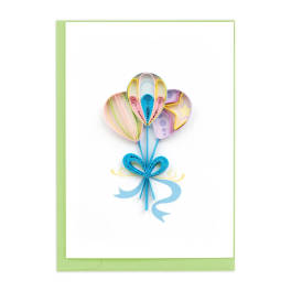 Mini Quilled Colorful Balloon Card