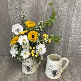 Bee Happy Pitcher