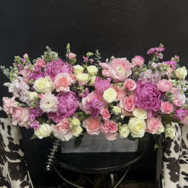 Pink Peony and Ranunculus Love Centerpiece