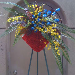Funeral Wreath with Roses - W60010