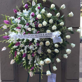 Full burst of half Roses and half Anthriums & Orchids - F30020