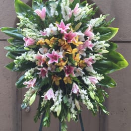 Spring Mix Blossoms Wreath - F200W06