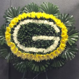 Green Bay Packer Wreath - F3501