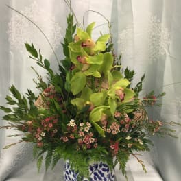 Cymbidium Fan Floral arrangement