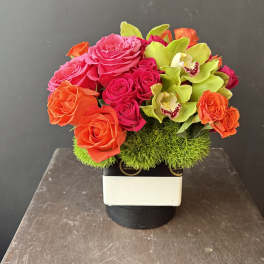 Pink, orange and green and everything in between