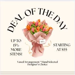 Bouquet of multicolored tulips wrapped in pink paper