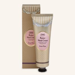 Tube of hand cream in a decorative box