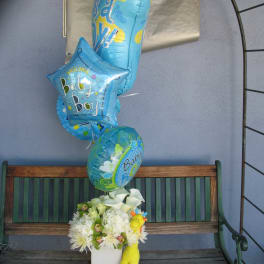It's A Boy Balloons and Flowers #33