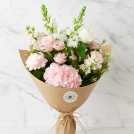 Pretty in Pink Wrapped Bouquet