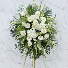 Standing Spray in Whites and Greens