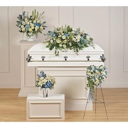 Sympathy white and blue collection group