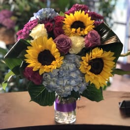 Vibrant Sunny Rose Bouquet
