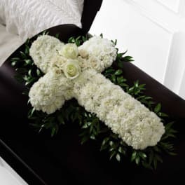 The FTD Peaceful Memories Casket Spray