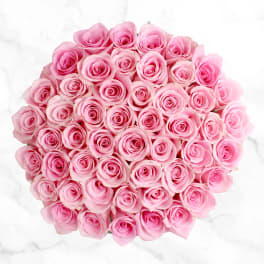 Bloom0713 | Pink Roses 50 Stems Bouquet - NO Vase |