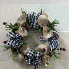 Grass Bow Wreath