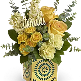 brightest thanks bouquet